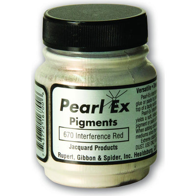White Smoke Jacquard Pearl Ex Powdered Pigments 14gm INTERFERENCE RED Resin Dyes, Pigments, and Colours