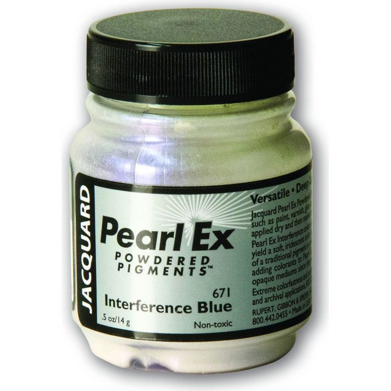 White Smoke Jacquard Pearl Ex Powdered Pigments 14gm INTERFERENCE BLUE Resin Dyes, Pigments, and Colours