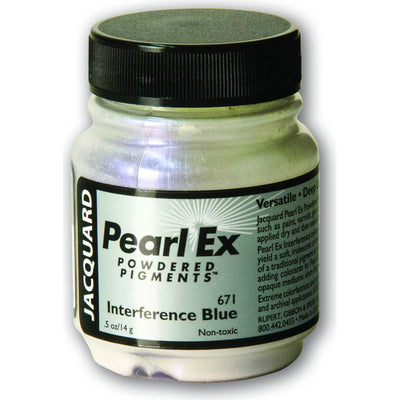 White Smoke Jacquard Pearl Ex Powdered Pigments 14gm INTERFERENCE BLUE Resin Dyes, Pigments, and Colours