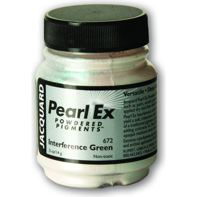 White Smoke Jacquard Pearl Ex Powdered Pigments 14gm INTERFERENCE GREEN Resin Dyes, Pigments, and Colours