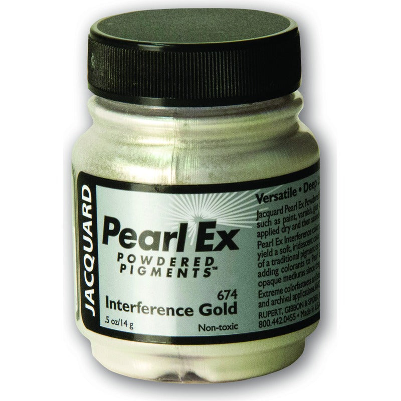 White Smoke Jacquard Pearl Ex Powdered Pigments 14gm INTERFERENCE GOLD Resin Dyes, Pigments, and Colours