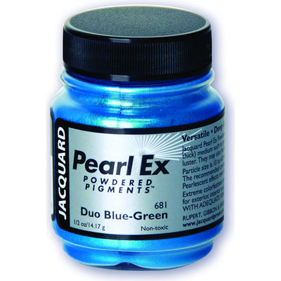 White Smoke Jacquard Pearl Ex Powdered Pigments 14gm DUO BLUE-GREEN Resin Dyes, Pigments, and Colours