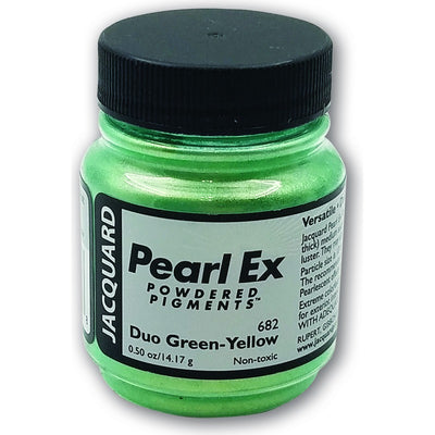 White Smoke Jacquard Pearl Ex Powdered Pigments 14gm DUO GREEN YELLOW Resin Dyes, Pigments, and Colours