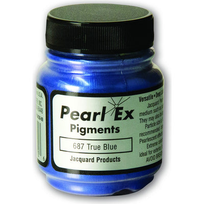 White Smoke Jacquard Pearl Ex Powdered Pigments 14gm TRUE BLUE Resin Dyes, Pigments, and Colours