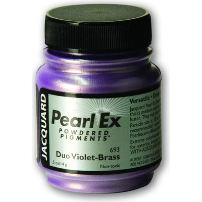 Black Jacquard Pearl Ex Powdered Pigments 14gm DUO VIOLET-BRASS Resin Dyes, Pigments, and Colours
