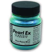 White Smoke Jacquard Pearl Ex Powdered Pigments 14gm DUO AQUA BLUE Resin Dyes, Pigments, and Colours