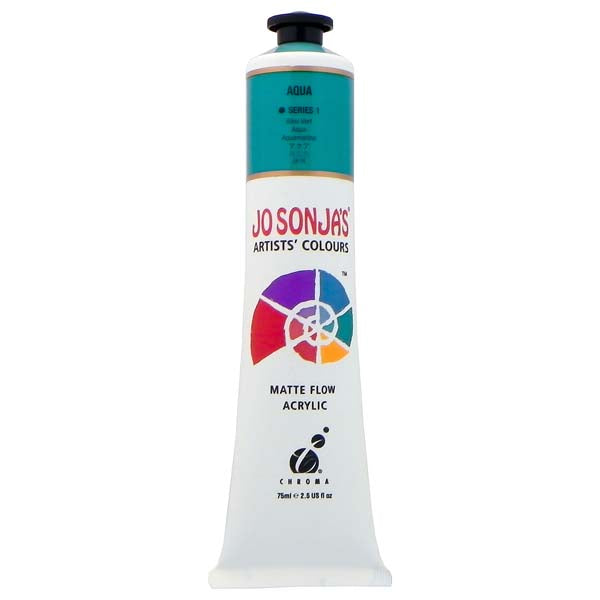 White Smoke Jo Sonja's Matte Flow Acrylic Paint Aqua 75ml S1 Paint