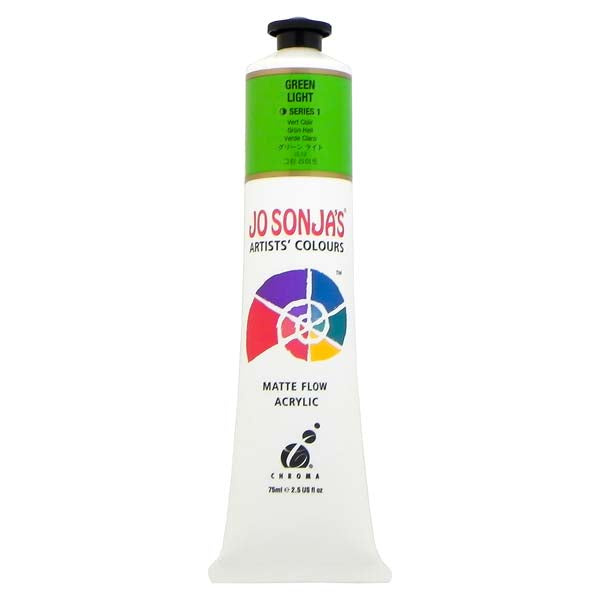 White Smoke Jo Sonja's Matte Flow Acrylic Paint Green Light 75ml S1 Paint