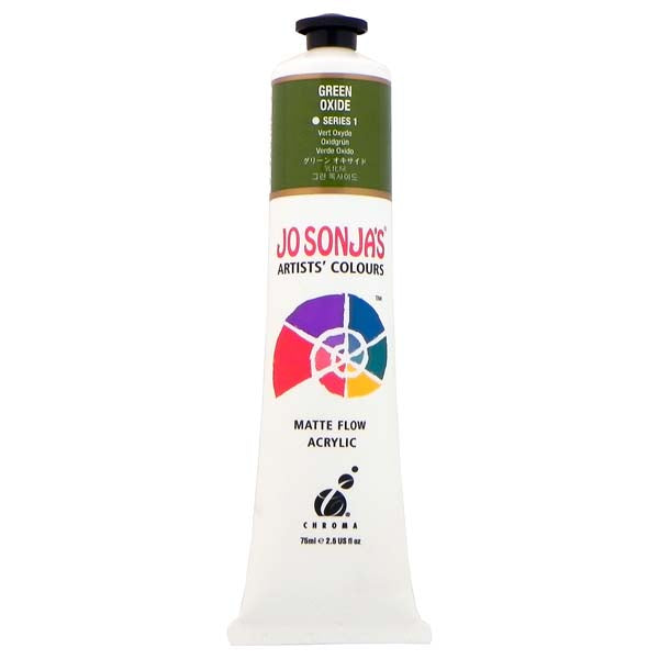White Smoke Jo Sonja's Matte Flow Acrylic Paint Green Oxide 75ml S1 Paint