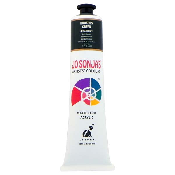 White Smoke Jo Sonja's Matte Flow Acrylic Paint Hookers Green 75ml S1 Paint