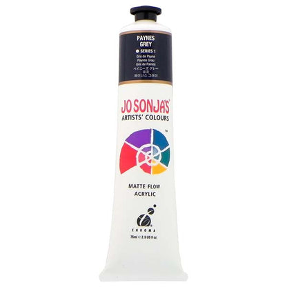 White Smoke Jo Sonja's Matte Flow Acrylic Paint Paynes Grey 75ml S1 Paint