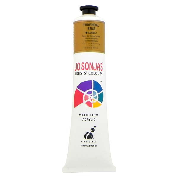 White Smoke Jo Sonja's Matte Flow Acrylic Paint Provincial Beige 75ml S1 Paint