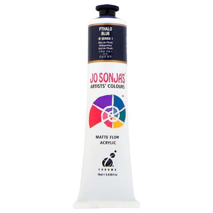 White Smoke Jo Sonja's Matte Flow Acrylic Paint Pthalo Blue 75ml S1 Paint