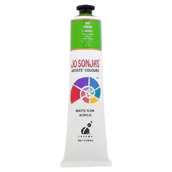 White Smoke Jo Sonja's Matte Flow Acrylic Paint Sap Green 75ml S1 Paint