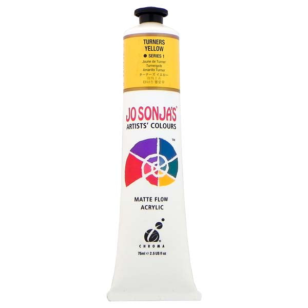 White Smoke Jo Sonja's Matte Flow Acrylic Paint Turners Yellow 75ml S1 Paint