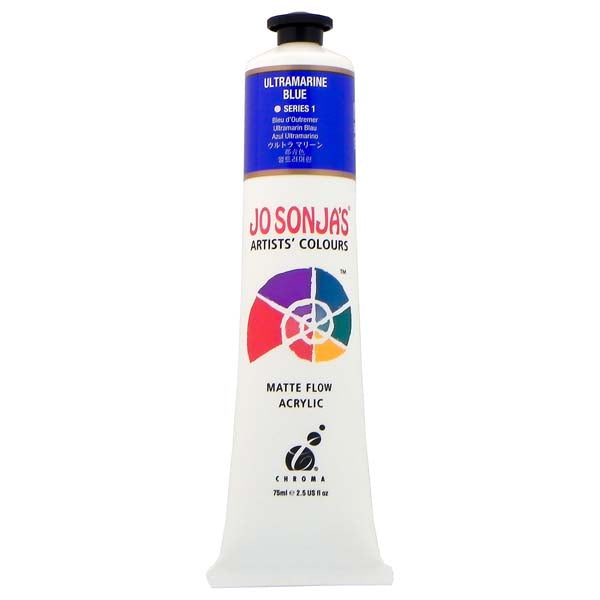 White Smoke Jo Sonja's Matte Flow Acrylic Paint Ultramarine 75ml S1 Paint