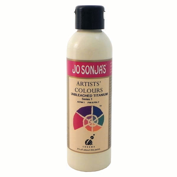 White Smoke Jo Sonja's Matte Flow Acrylic Paint Unbleached Titanium 250ml S1 Paint