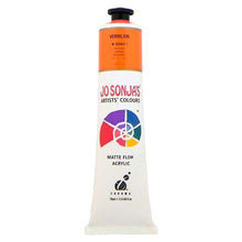 White Smoke Jo Sonja's Matte Flow Acrylic Paint Vermillion 75ml S1 Paint