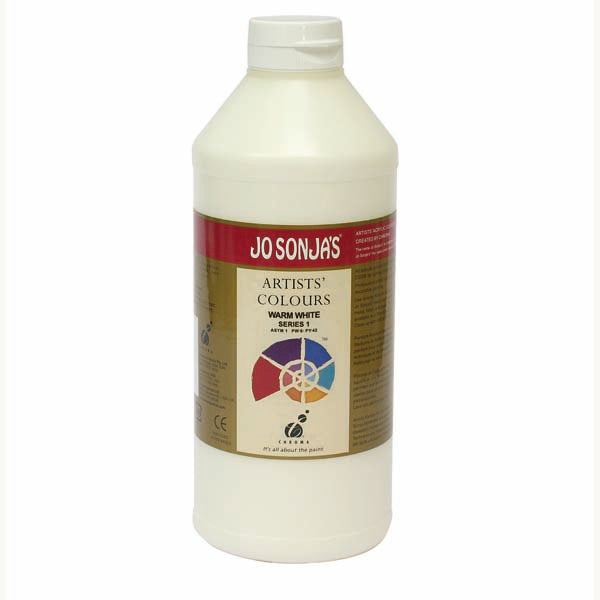 Antique White Jo Sonja's Matte Flow Acrylic Paint Warm White 1Lt Paint