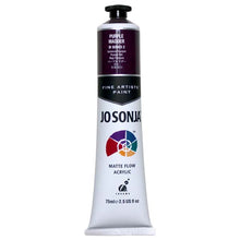 White Smoke Jo Sonja's Matte Flow Acrylic Paint Purple Madder 75ml S2 Paint