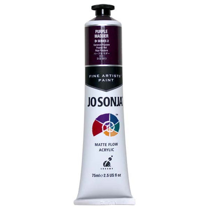 White Smoke Jo Sonja's Matte Flow Acrylic Paint Purple Madder 75ml S2 Paint