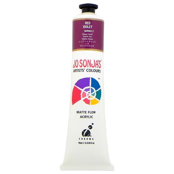 White Smoke Jo Sonja's Matte Flow Acrylic Paint Red Violet 75ml S2 Paint
