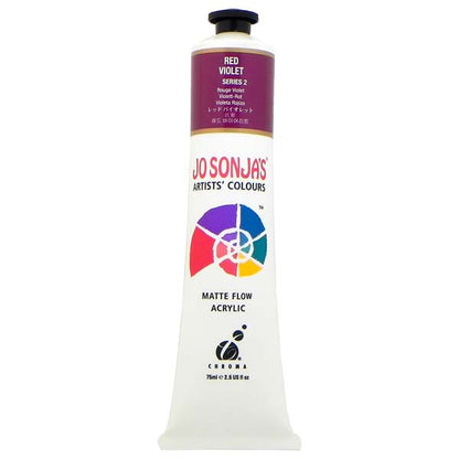 White Smoke Jo Sonja's Matte Flow Acrylic Paint Red Violet 75ml S2 Paint