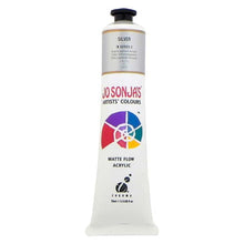 White Smoke Jo Sonja's Matte Flow Acrylic Paint Silver 75ml S2 Paint