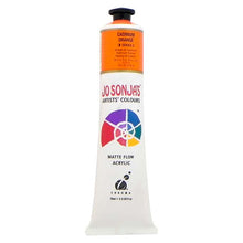 White Smoke Jo Sonja's Matte Flow Acrylic Paint Cad Orange 75ml S3 Paint