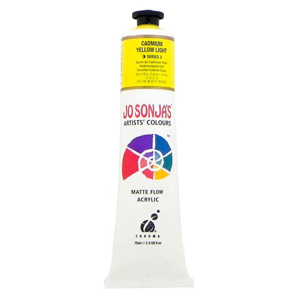 White Smoke Jo Sonja's Matte Flow Acrylic Paint Cad Yellow Lt 75ml S3 Paint