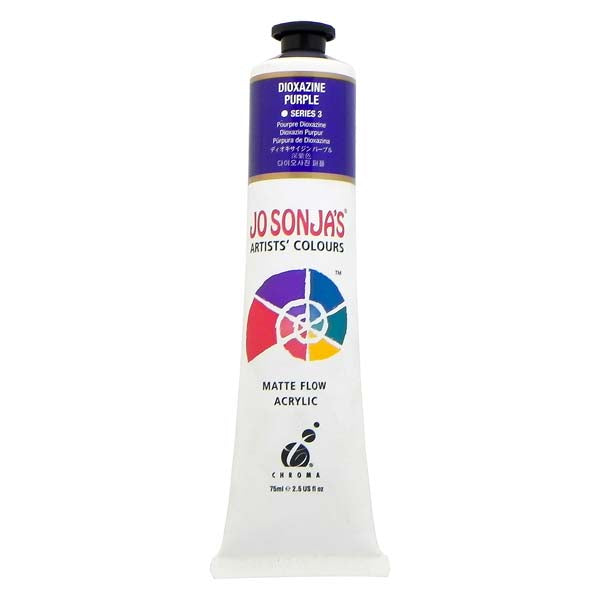White Smoke Jo Sonja's Matte Flow Acrylic Paint Diox Purple 75ml S3 Paint