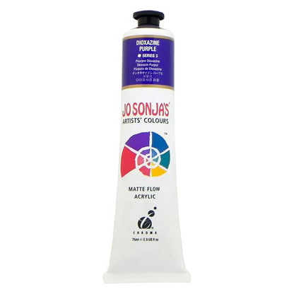 White Smoke Jo Sonja's Matte Flow Acrylic Paint Diox Purple 75ml S3 Paint