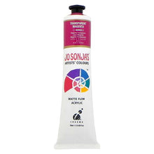 White Smoke Jo Sonja's Matte Flow Acrylic Paint Trans Magenta 75ml S3 Paint