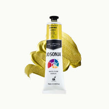 White Smoke Jo Sonja's Matte Flow Acrylic Paint Metallic Green Gold 75ml S3 Paint