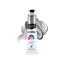 White Smoke Jo Sonja's Matte Flow Acrylic Paint Metallic Platinum 75ml S3 Paint