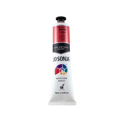 White Smoke Jo Sonja's Matte Flow Acrylic Paint Metallic Rose Gold 75ml S3 Paint