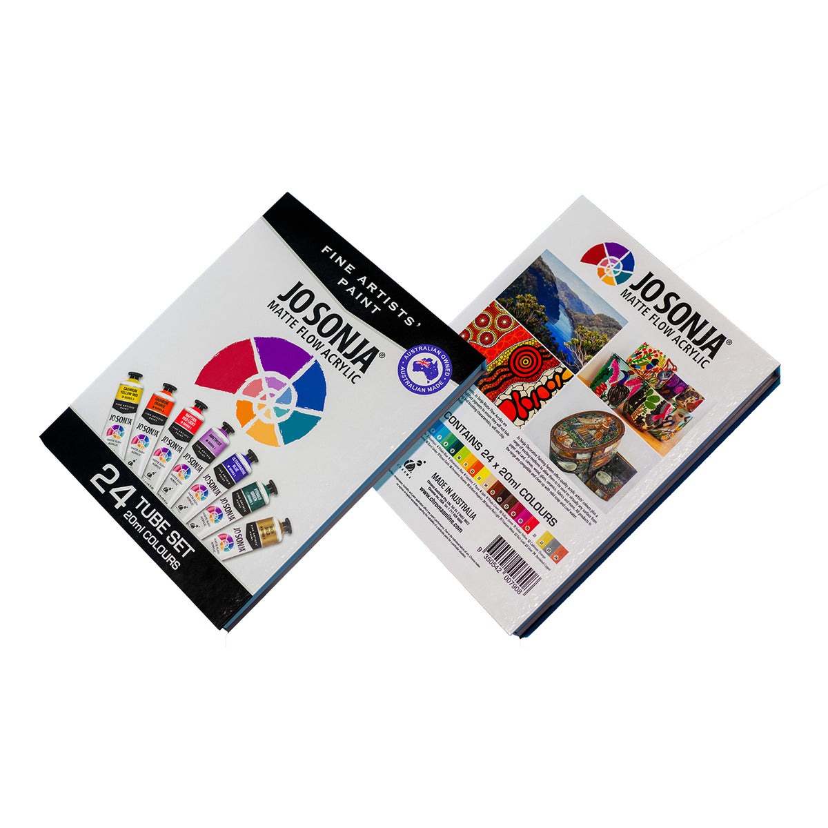 White Smoke Jo Sonja's Matte Flow Acrylic Set 24x20ml Acrylic Paint
