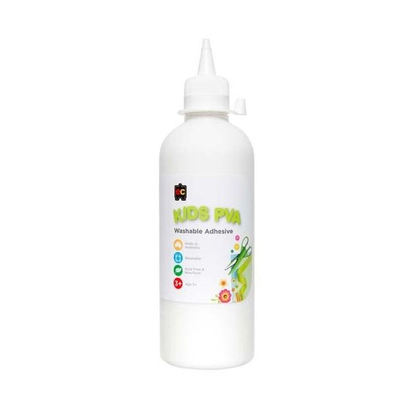 White Smoke Educational Colours Water Based PVA Craft Glue 500ml Kids Glues