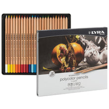 White Smoke Lyra Rembrandt Polycolor  Metal Box 24 pcs Pencils
