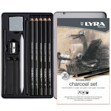 Dark Slate Gray Lyra Rembrandt Charcoal Set Tin Box 11 Pcs Pencils