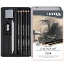 Dark Slate Gray Lyra Rembrandt Charcoal Set Tin Box 11 Pcs Pencils