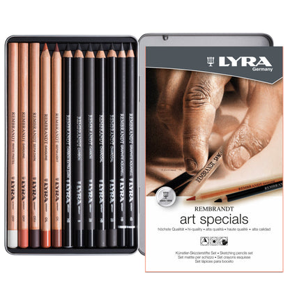 White Smoke Lyra Rembrandt Art Specials Metal Box 12 Pcs Pencils