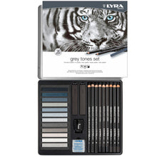 White Smoke Lyra Rembrandt Grey Tones 25 pcs in Metal Box Pencils