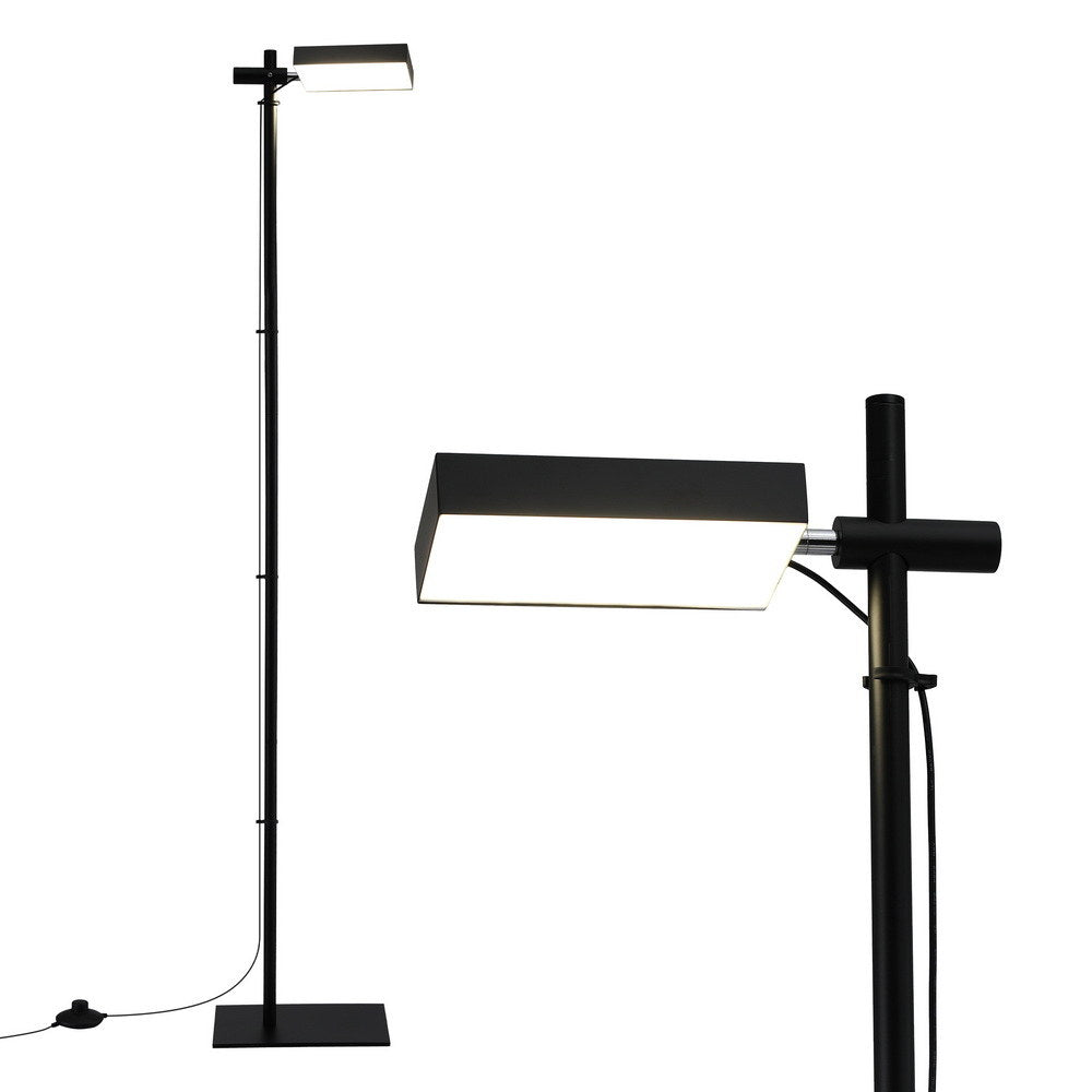 White Smoke Artiss LED Floor Lamp, Modern Reading Lamp 360~ Rotating Adjustable Light Head,12W Standing Lamp for Living Room, Bedroom Office Home & Garden > Lighting > Floor Lamps