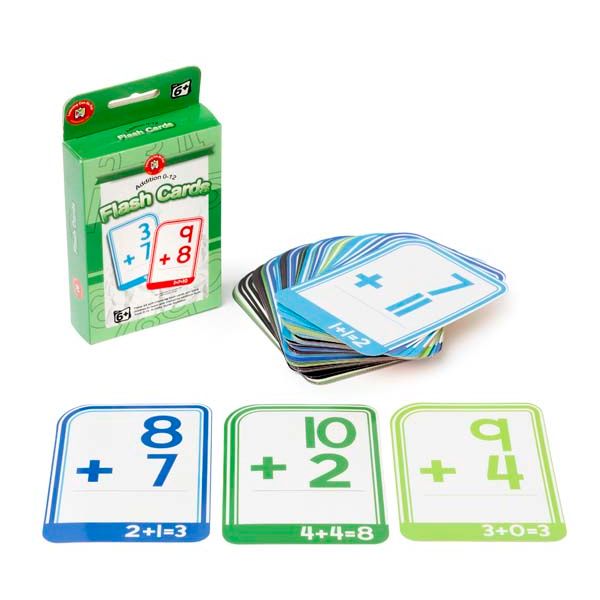White Smoke Learning Can Be Fun Flash Cards, Addition 0-12 Classroom Supplies