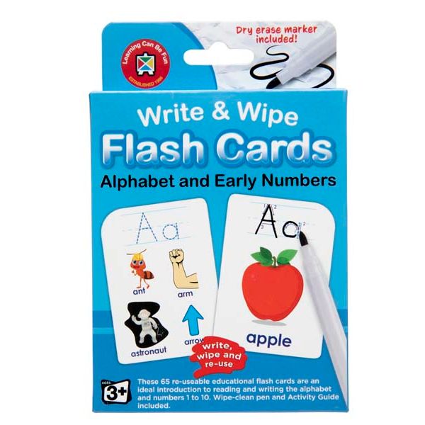 White Smoke Learning Can Be Fun Flash Cards. Alphabet & Numbers 1-10 Classroom Supplies