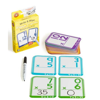 White Smoke Learning Can Be Fun Flash Cards - Multiplication 0-12 Classroom Supplies