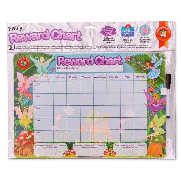 Light Gray Learning Can Be Fun Fairies Magnetic Reward Chart Classroom Supplies