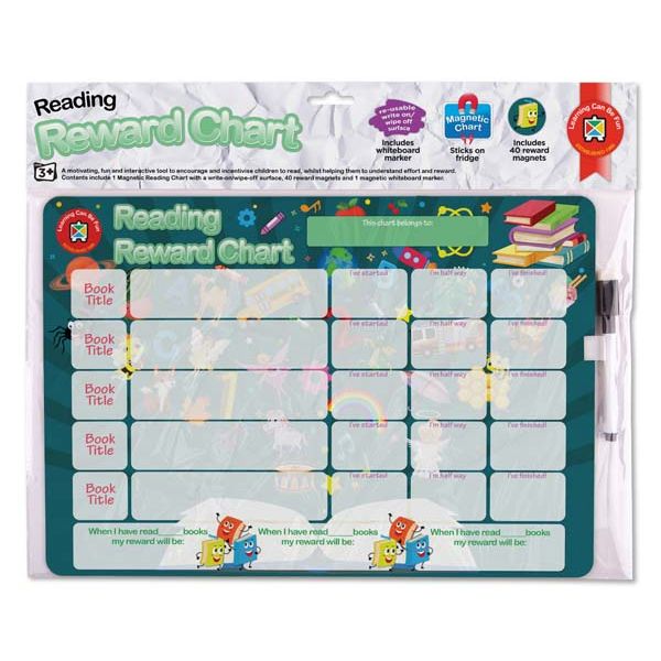 Light Gray Learning Can Be Fun Reading Reward Chart Classroom Supplies