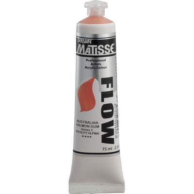 White Smoke Derivan Matisse Flow Acrylic Paint, S2, 75ml, Australian Salmon Gum Acrylic Paints